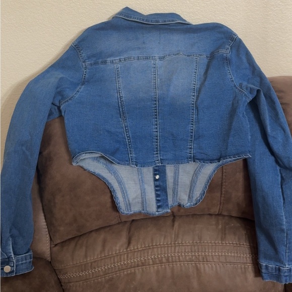 Fashion Nova Blue Jean Jacket - Picture 3 of 3